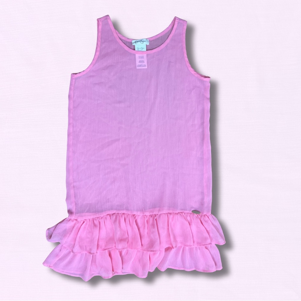 Jessica Simpson Pink Ruffle Tank Top - Picture 1 of 4